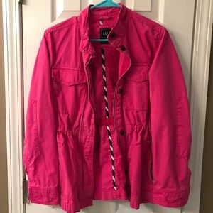 Medium hot pink GAP utility jacket